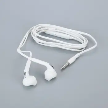 Balta 3.5 mm In-Ear Ausinės Stereo Laidinio Ausinės Ausinių Samsung Galaxy S6 Naujausią Aukštos Kokybės Mikrofonas Su