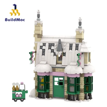 Buildmoc Miesto Pastatų Medaus Kunigaikščio Saldainių Parduotuvė 
