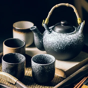 Derliaus Japoniško Stiliaus Arbatos Puodelio Tauriosios Keramikos Puodelius Vandeniui Rankomis Dažyti Kungfu Teacup Vandens Puodelį Kavos Puodelis Virtuvės Deco