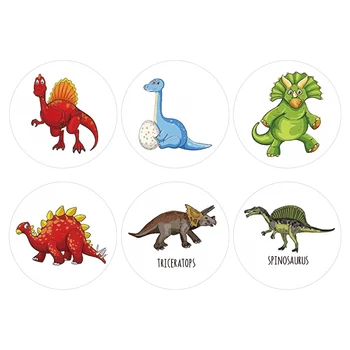 Dinozauras, Lipdukai Vaikams, 1.5 Colių 500Pcs Gimtadienio Klasėje Dinozaurų Šalis Už Prekių Roll Lipdukas Atlygį Dekoro Vaikas