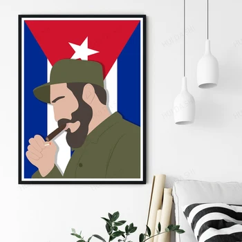 Fidelis Castro, Spausdinti, Fidelis Castro, Plakatas, Socialistinio Meno, Socialistų Plakatas, Minimalistinio Spausdinti, Sienos Meno Dekoro