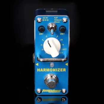 Harmonizer Harmonist Pikis Shifter Elektrinės Gitaros Efektu Pedalas Mini Vieno Poveikis Tiesa Apeiti Mėlyna