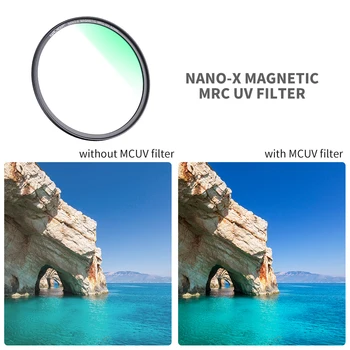 K&F Koncepcija, Magnetinis Filtras Rinkinys ND1000 MC UV CPL Ultra Plonas filtro Lengva Įdiegti vaizdo Kameros Objektyvas, ir Filtras Maišelis 52mm 58mm 62mm 67mm