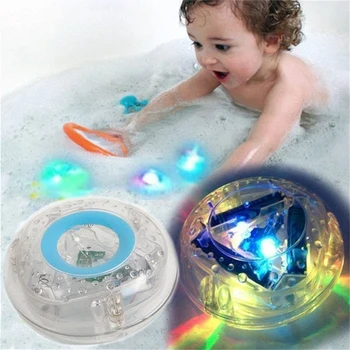 Kūdikių Spalvinga Vonios LED Šviesos Juokingas Žaislas Vaikams Plaukimo Maudymosi Vonia LED Šviesos Šalis, Baby Shower Dovanos Berniukai&Mergaites