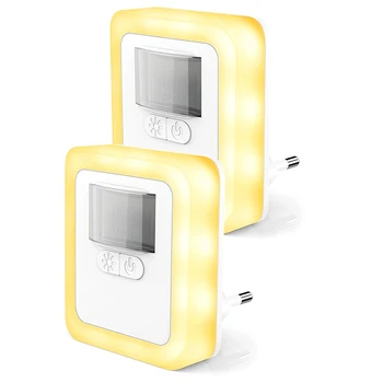 LED Nakties Šviesos kištukinis Lizdas su Judesio Jutiklis, šviesos srautą galima reguliuoti Energijos Taupymo Baby Light su Nuotolinio Valdymo EU Plug