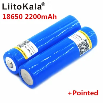 LiitoKala 18650), 3,7 V Ličio Baterija Įkraunama 2200mA LED Žibintuvėlio Baterijos LED Baterija Lemputė + Nurodė