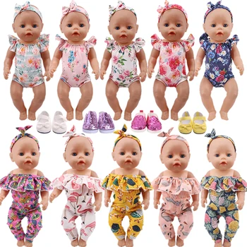Lėlės Drabužių Vienaragis Maudymosi Tinka 18 Colių Amerikietis Merginą &Baby Born Lėlės 43cm Gimusių Kūdikių Lėlės Drabužiai，Žaislai Mergaitėms