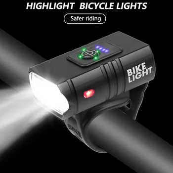 MTB Dviračių Šviesos diodų (LED) Kelių Dviratį Priekiniai Galiniai Žibintas Įkraunamas Nuotolinio Valdymo Ruožtu Dviračių Saugos priekinis žibintas užpakalinis žibintas Rinkinys