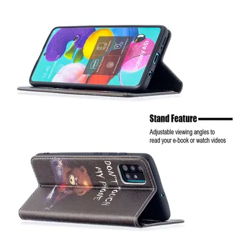 Magnetinio Flip Case For Samsung Galaxy A12 A51 A71 A21S A42 A32 A52 A72 5G A02S A11 A31 A41 A30S A10 A50 A20E A40 A70 Padengti