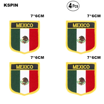 Meksika Shiled Formos vėliava pleistrai nacionalinės vėliavos lopai Cothing PASIDARYK pats Apdailos
