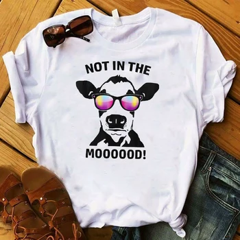 Moterų Lady Marškinėliai Karvė Ne Jūsų Mama Neturi Savo Pieno Spausdinti Marškinėlius Ponios Tee Marškinėliai Moterims, Moterų Topai Rūbų, Grafinis T-shirt
