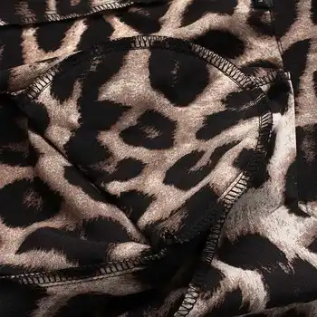 Moterų Švarkas 2021 Mados Ponios Office Kostiumai ZANZEA Pavasarį, Rudenį Moterų Leopard Atvartas Kailis Vieną Mygtuką Outwear FZH