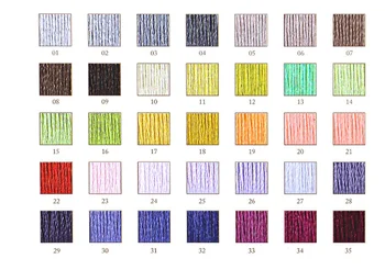 Naujas CXC Temas Dviejų etikečių rožė man 10 vienetų kryželiu siūlais kryželiu siuvinėjimo siūlai siūlai, 12 spalvų
