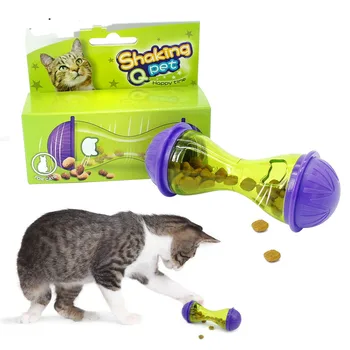 Naujas IQ katę gydyti žaislas daugiau pažangių interaktyvus kačiukas kamuolys, žaislai, Gyvūnėlių maisto dozatorius įspūdį tiektuvą, skirtą kačių žaisti mokymo