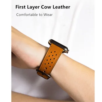 Odinis dirželis, Apple watch band 42mm 38mm Pirmas sluoksnis karvės odos watchband diržo apyrankę iWatch 