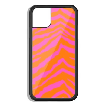 Oranžinė Violetinė Zebra Modelio Telefono dėklas PC+TPU IPhone 12 11 Pro Xs X Xr 7 8 Plius Max Se 2020 