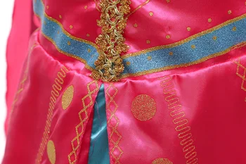 Princesė Aladdin Bamblys Mergina Jazminų Dress Helovinas Mergina Jazminų Kostiumas Su Apsiaustu Karnavalas Šalies Drabužių Veiklos Kostiumas