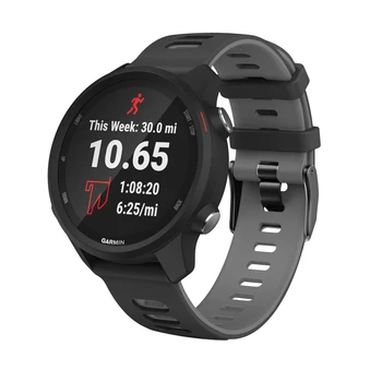 Silikono Dirželis Garmin Forerunner 245 / 245 M Smartwatch Pakeitimo 20mm Dual Spalva Watchband Apyrankės Apyrankės Priedai