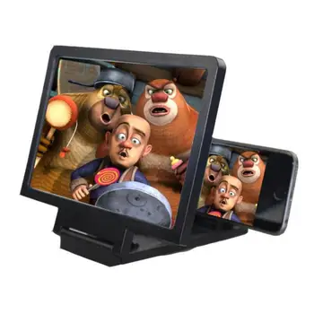 Sulankstomas 3D Kino Ekrane Padidinti Laikiklis Telefono Ekrano Stiprintuvai HD Projektoriaus Laikiklis Telefono Vaizdo Didintuvas Telefono Stovas Laikiklis