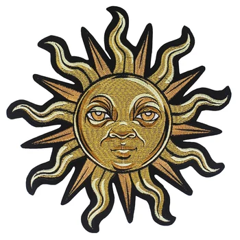 Sun Moon Siuvinėjimas, Aplikacijos Blogio Akių Pleistras Saulės Erelio Emblema Geležies Vaikams, Cartoon Drabužių Pleistras Lipdukai, Emblemos 2vnt P1733
