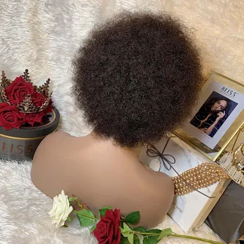 Toocci Trumpas Afro Žmogaus Plaukų Perukas Pigūs Afro Keistą Žmogaus Plaukų Perukas Didmeninės
