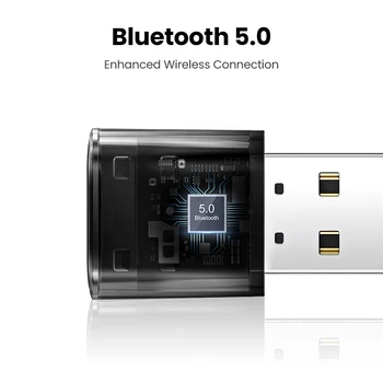 UGREEN USB Bluetooth 5.0 Adapteris Imtuvas Siųstuvas EDR Dongle for PC Belaidis Perkėlimas naudojant 