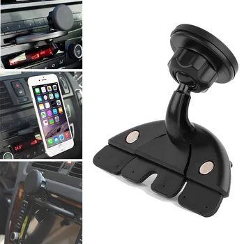 Universalus Automobilinis CD Lizdas Magnetinio Išmanųjį telefoną Mount Turėtojas Lopšio Laikiklis, Mobilųjį Telefoną, GPS MP4 5 & Tablet Telefono Karšto Pardavimo