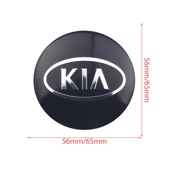 Už Kia Sportage Ceed Rio 3 4 Picanto 4pcs 56mm Metalo K5 Emblema Automobilių Ratų Centras Hub Caps Lipdukai, Auto Išoriniai Priedai