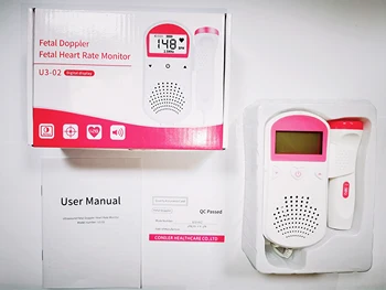 Vaisiaus Doplerio 2.5 MHz Gimdymą Kūdikis Širdies Ritmo Detektorių Namų Nėštumo, Kūdikio Monitorius, Nešiojamų Vaisiaus Garso Ultragarso Detektorius