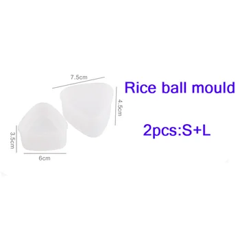 Vanzlife Virtuvės įrankiai haped ryžių kamuolys pelėsių 2 rinkiniai namų 