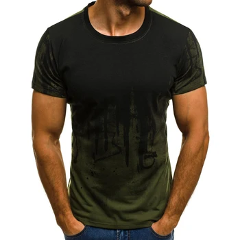 Vyriški Naujas Prekės ženklas Trumpas Rankovės Marškinėliai 2021 T-Shirt O-Kaklo Mados Atsitiktinis Viršų Tees Hip-Hop Fitneso Sporto Marškinėliai Drabužių S-4XL