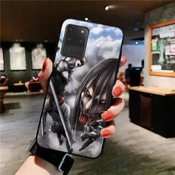 YNDFCNB Ataka Titan Levi Anime Telefono dėklas Samsung S5 6 7 kraštą 8 9 10 20 plus lite atveju